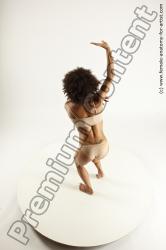 Underwear Woman Black Standing poses - ALL Slim medium brown Standing poses - simple Multi angle poses Academic